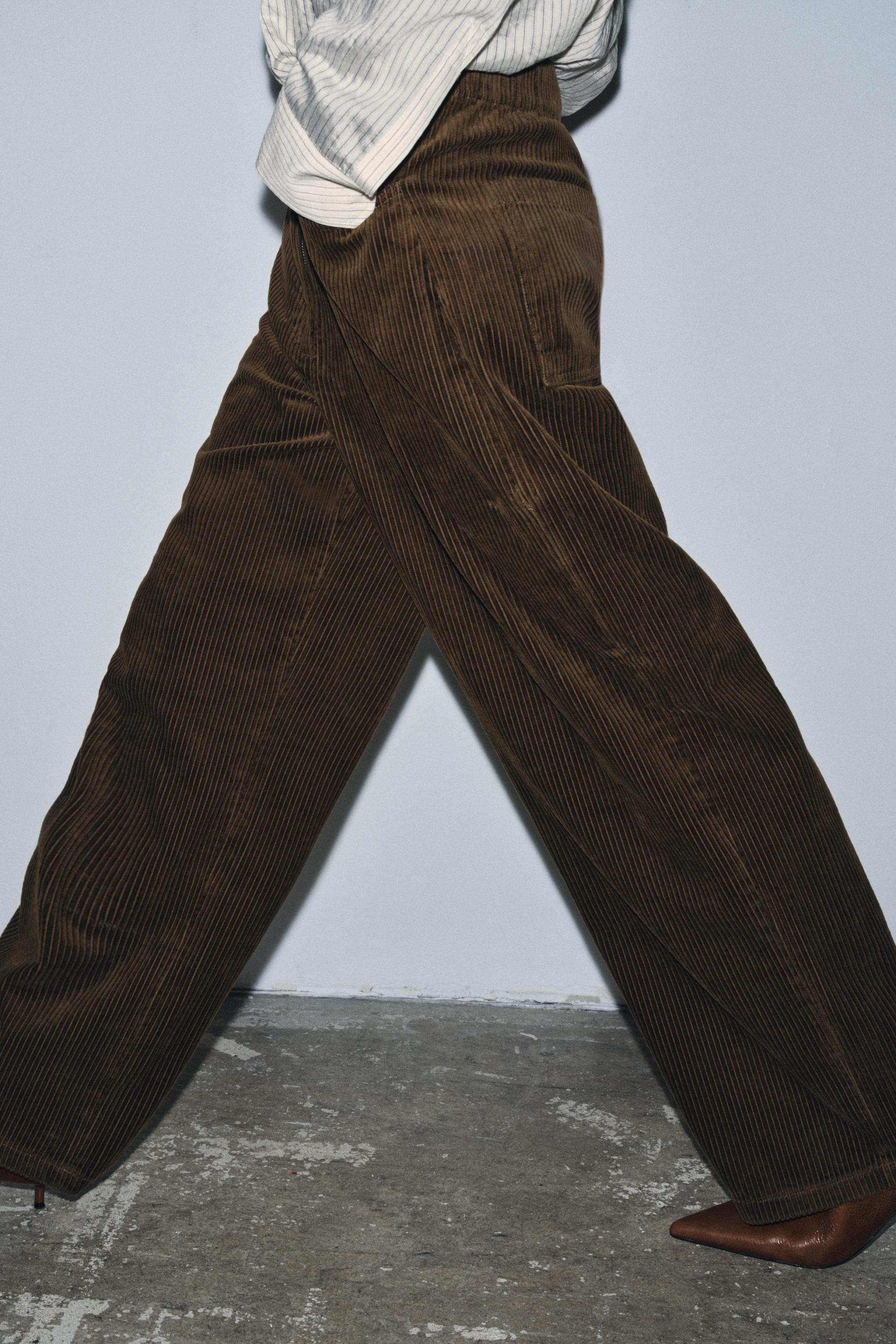 ZW COLLECTION WIDE LEG CORDUROY PANTS